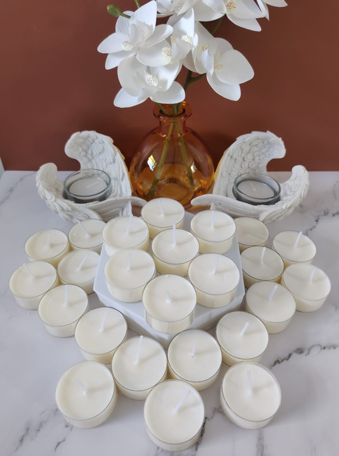 Soy Wax Unscented Tealights 4-5 Hour Burn (sold in sets of 12 or 24)