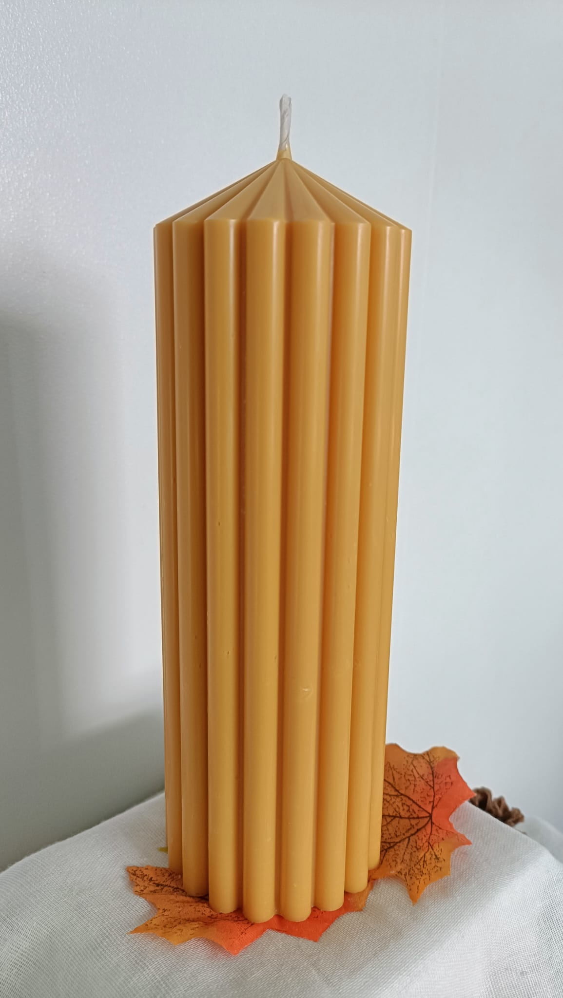 20cm Soy Wax Pillar Candles - Unscented (Various Colours)