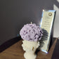 Purple Flower Bouquet Soy Wax Decorative Candle