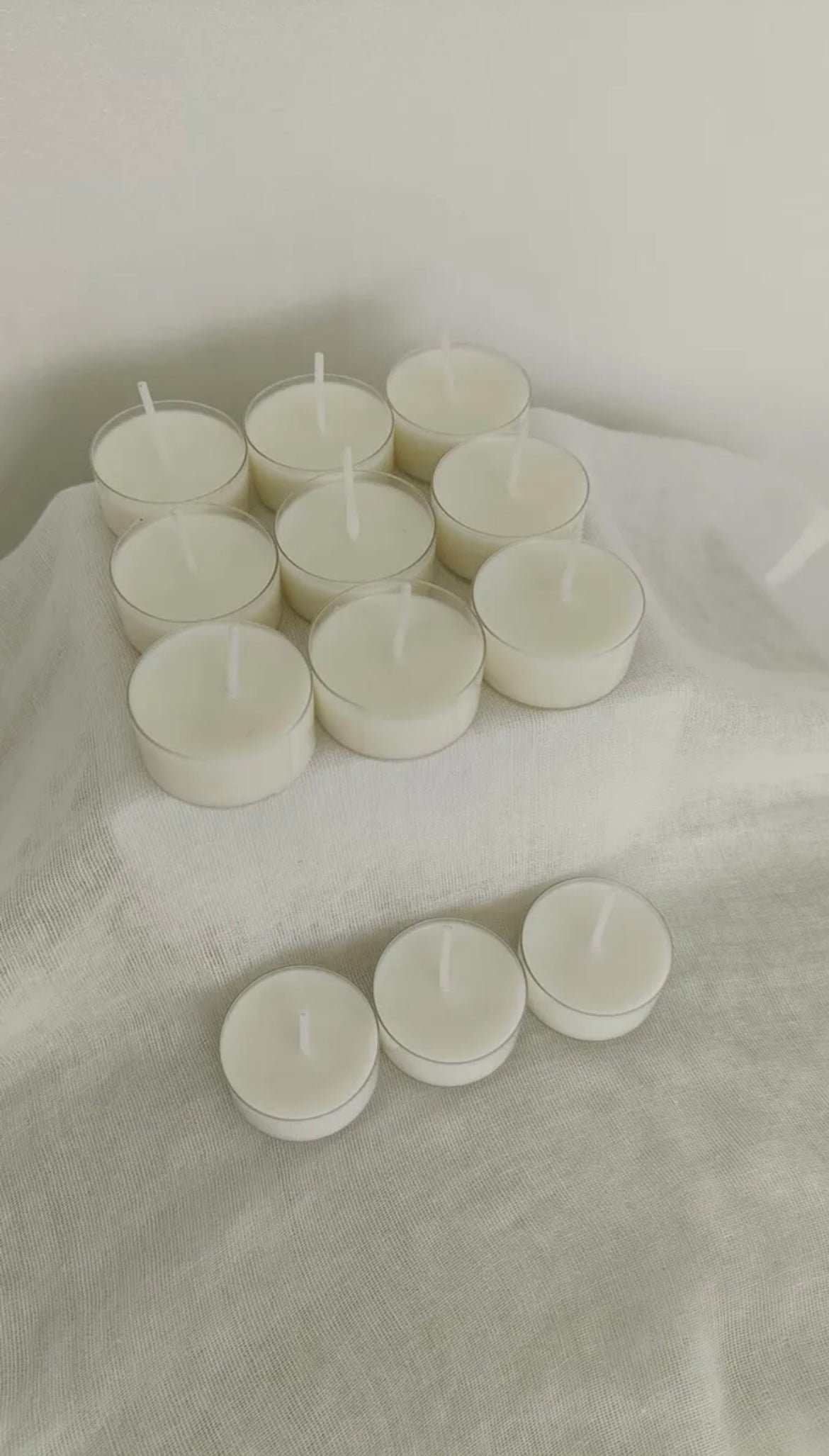 Soy Wax Unscented Tealights 4-5 Hour Burn