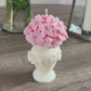 Pink Flower Bouquet Soy Wax Decorative Candle