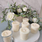 9cl Votive Soy Wax Candles - Unscented, Pack of 6 Ivory