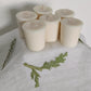 Ivory Votive Soy Wax Candles - Unscented, Pack of 6