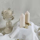 Ivory Soy Wax Pillar Candles - Unscented, Set of 2 (Various Sizes)
