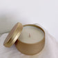 4oz Round Tin Soy Wax Candles Unscented, Handmade, Hand Poured