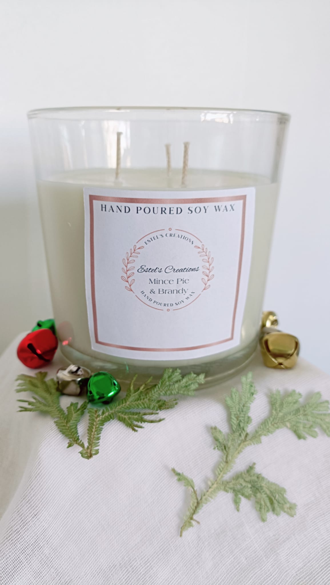 Mince Pie & Brandy 3 Wick Tall Candle